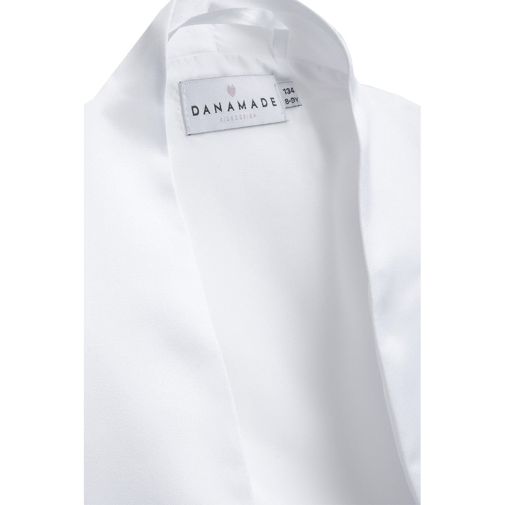 DANAMADE Satin Bolero Rund DALANI Jacke, Weste White