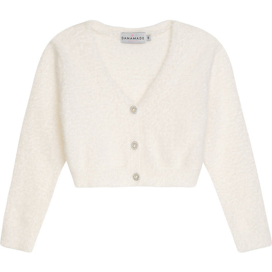DANAMADE Cardigan DDALINE Jacke, Weste Ivory