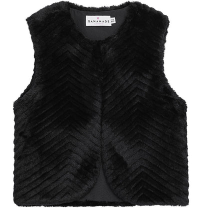 DANAMADE Fell Weste Jacke, Weste Black