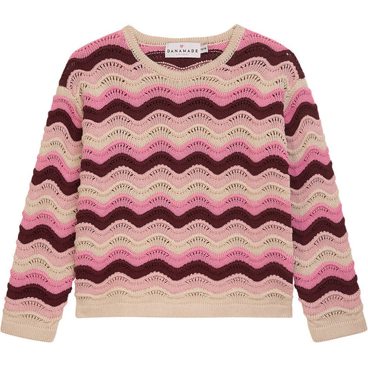 DANAMADE Pullover DTYRA Pullover Bordeaux
