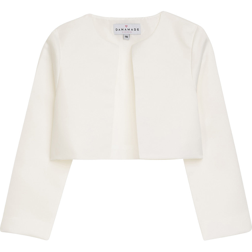 DANAMADE Satin Bolero Eckig DMALIKE Jacke, Weste Ivory