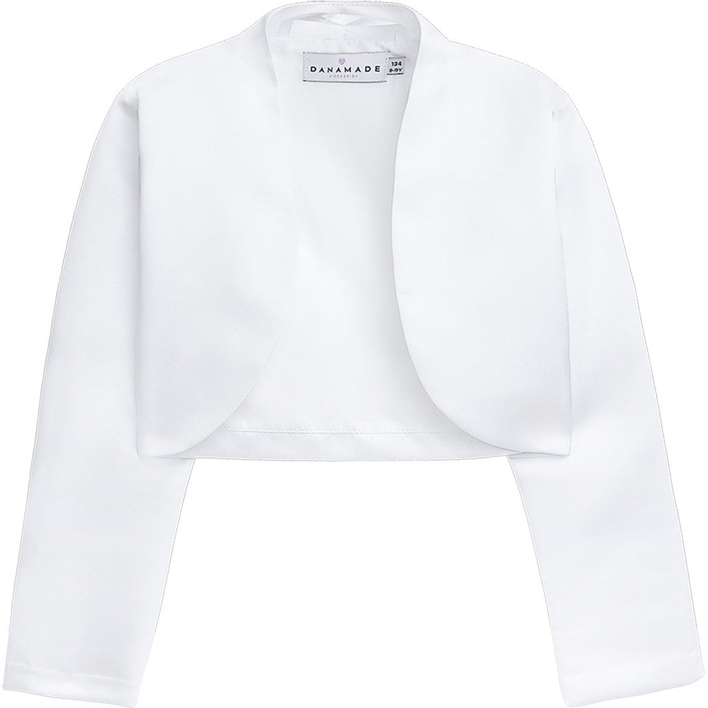 DANAMADE Satin Bolero Rund DALANI Jacke, Weste White