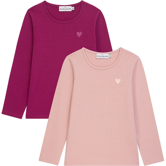 DANAMADE Shirt 2 Pack DSILJE Shirts&Tops Berry + Dusty Rose