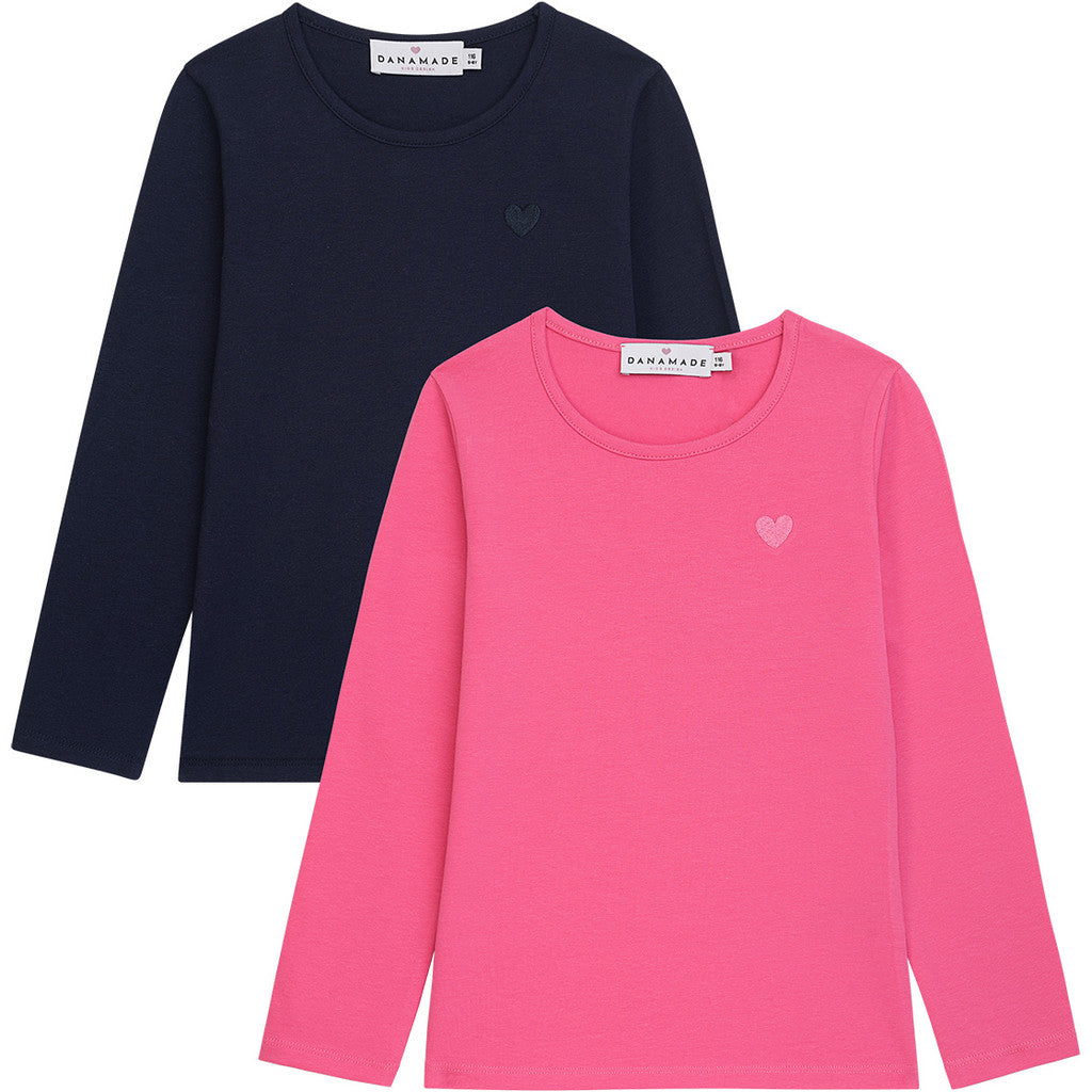 DANAMADE Shirt 2 Pack DSILJE Shirts&Tops Navy + Pink